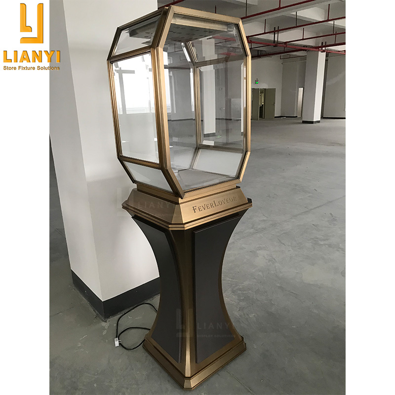 Lianyi fabricant vitrine de bijoux personnalisée et design d'intérieur de bijouterie 