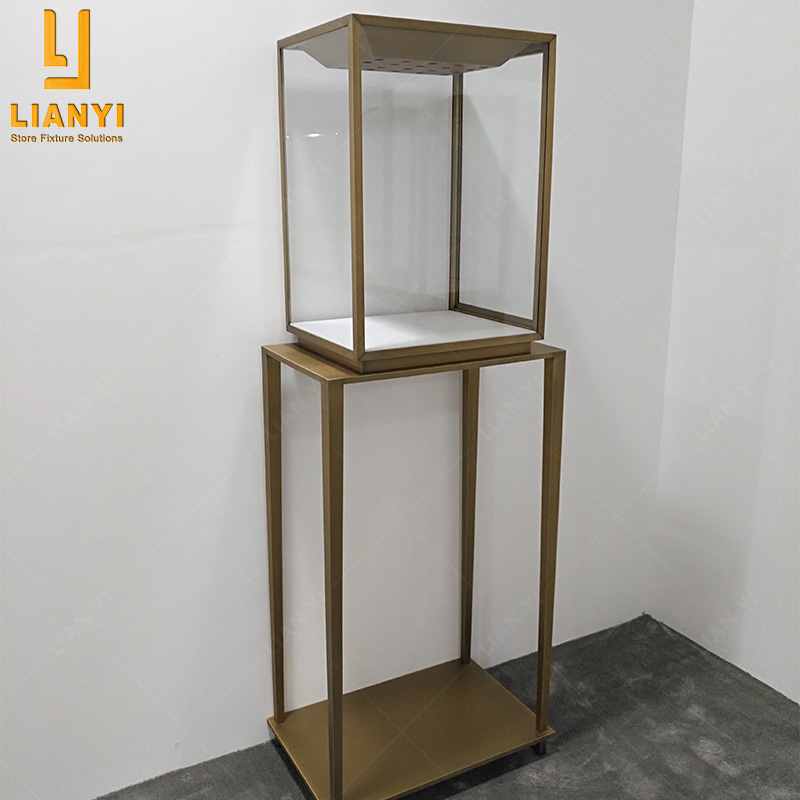 Vitrine de bijoux en verre top jewelry stand fournisseur 